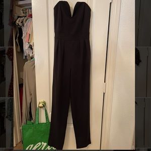 Black Strapless Jumpsuit